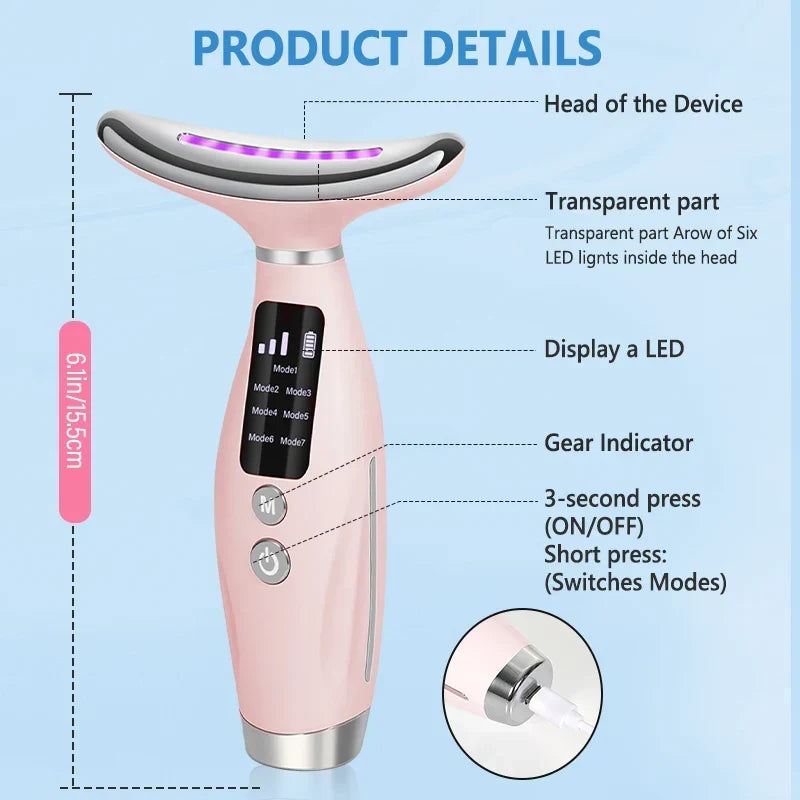 New EMS Micro-current Neck Face Beauty Device