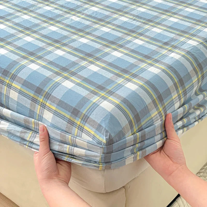 Pure Cotton Fitted Soft Mattress Cover for Kids & Adults