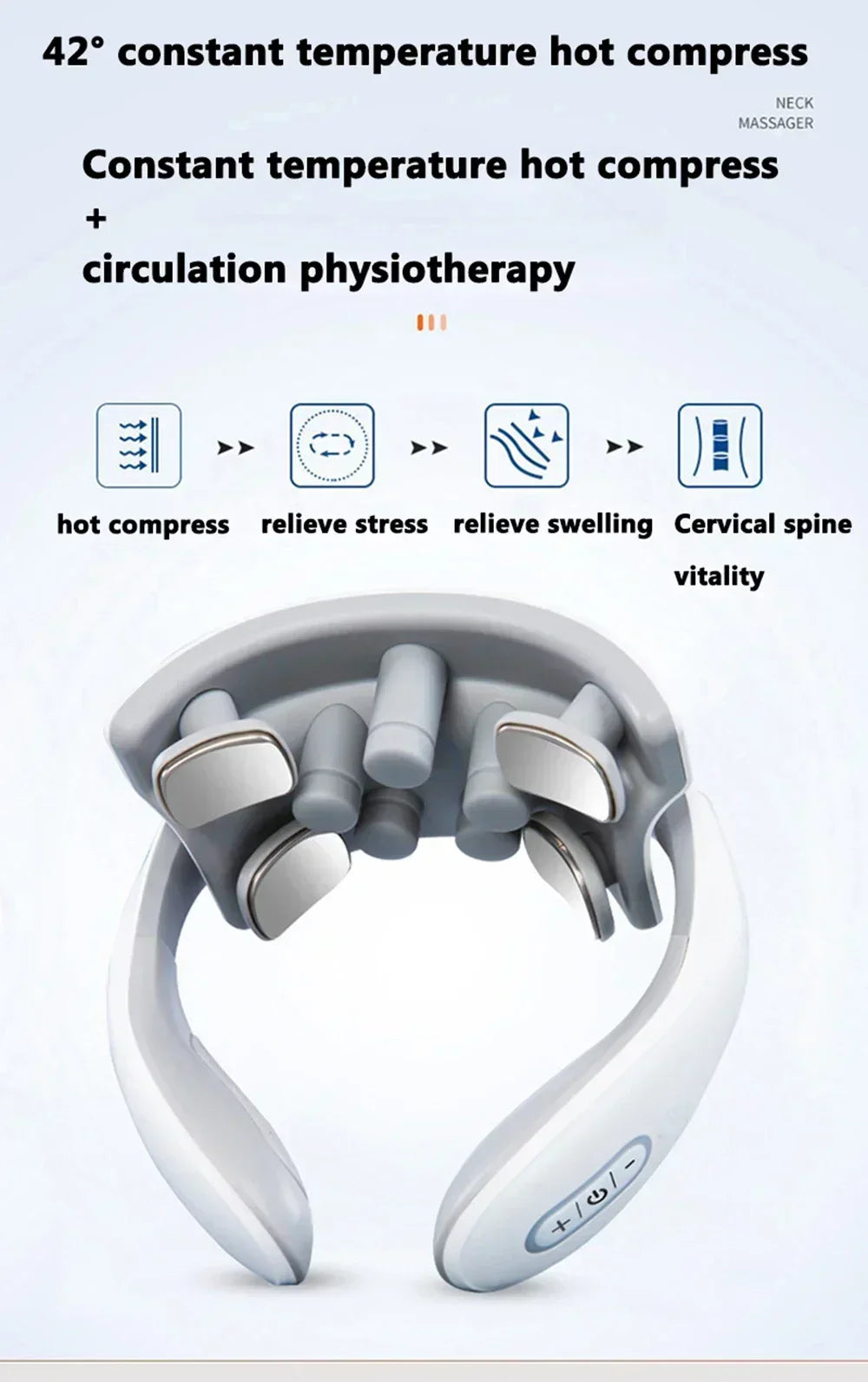 Heat Vibration Neck Massager