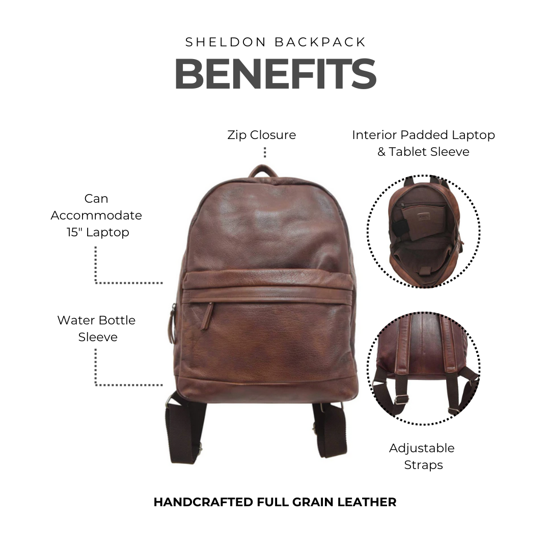 Sheldon Leather Backpack