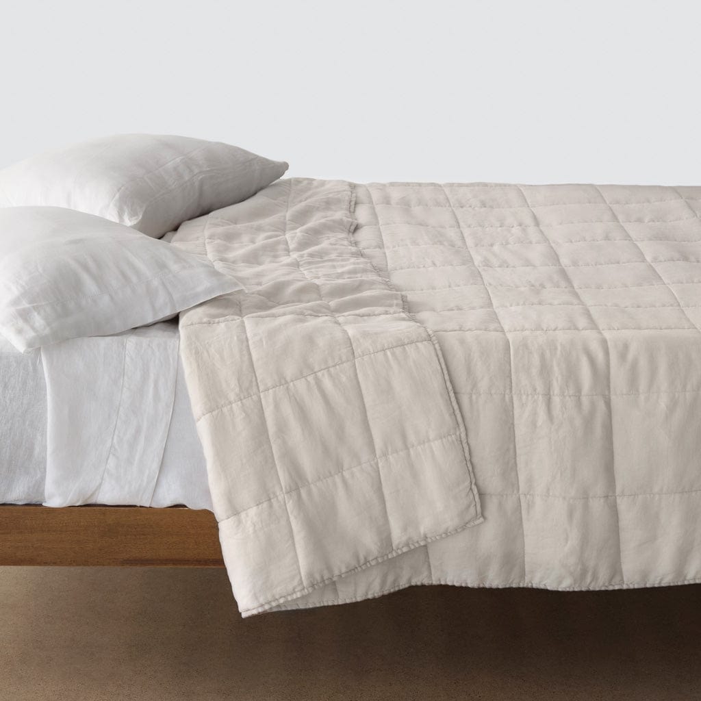 QA | Stonewashed Linen Quilt