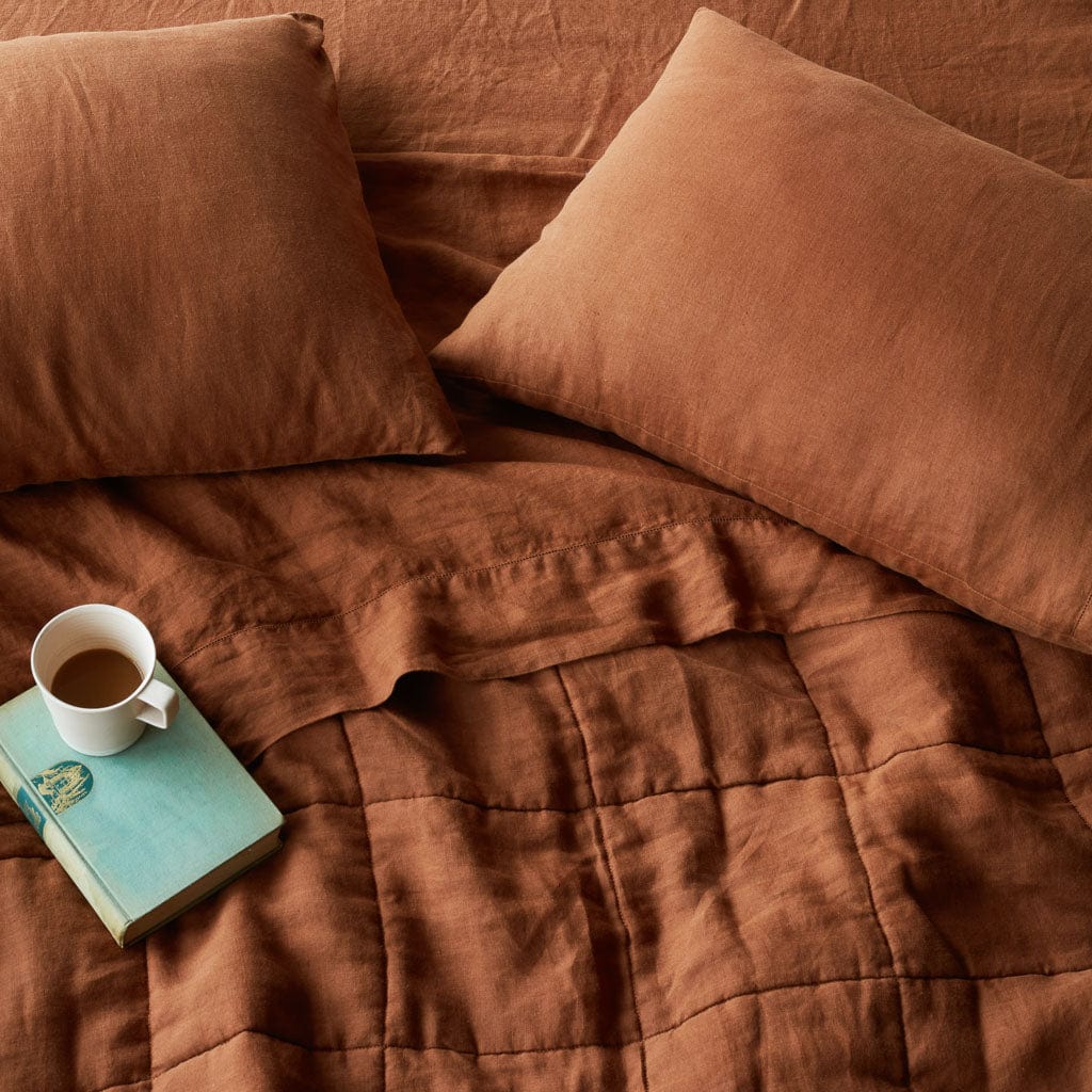 QA | Stonewashed Linen Quilt