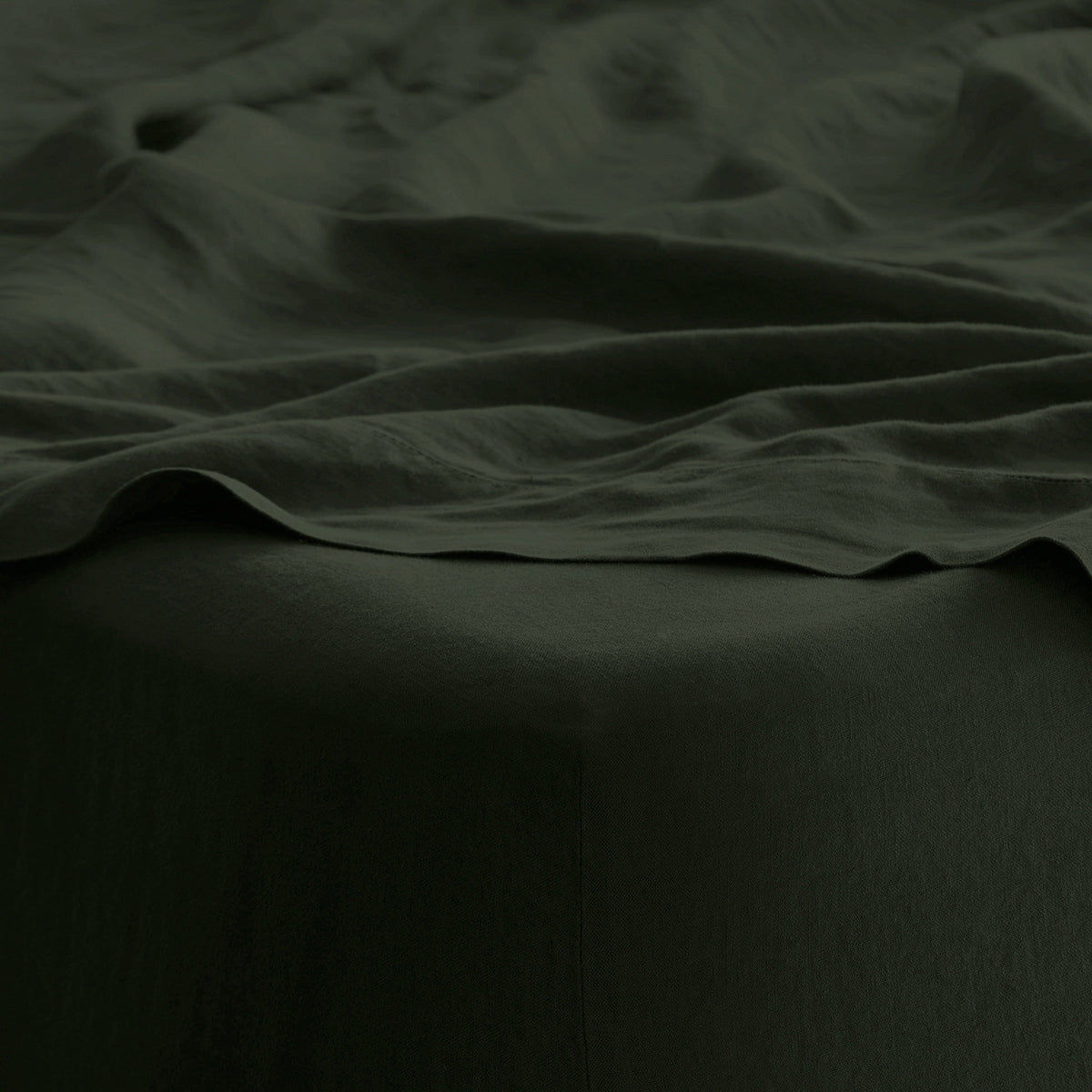 Stonewashed Linen Fitted Sheet