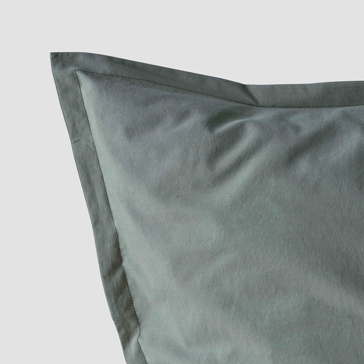 Stonewashed Organic Cotton Percale Euro Shams