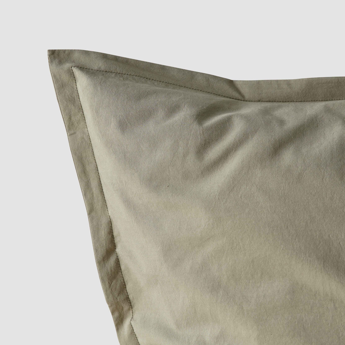 Stonewashed Organic Cotton Percale Euro Shams