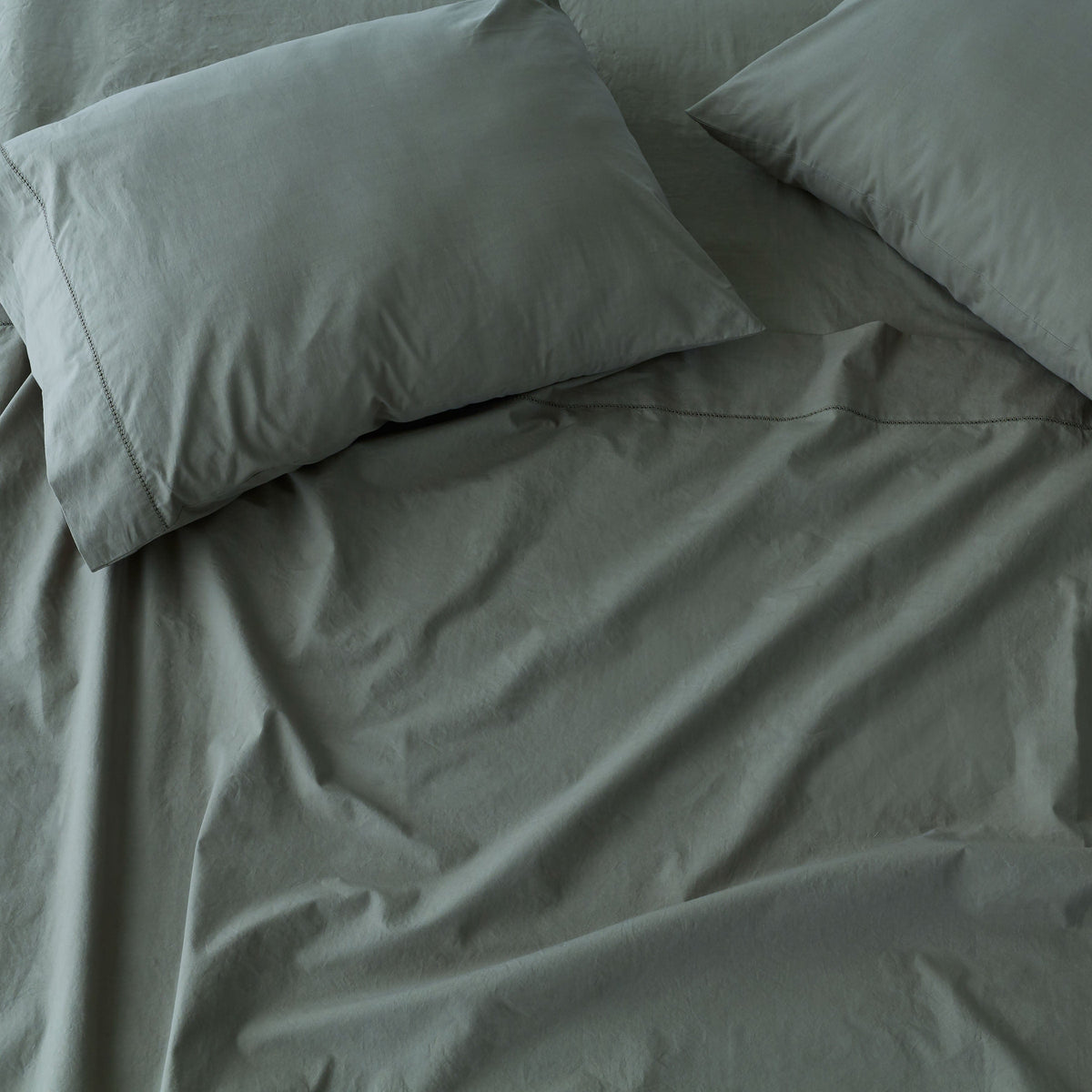 Stonewashed Organic Cotton Percale Pillowcases
