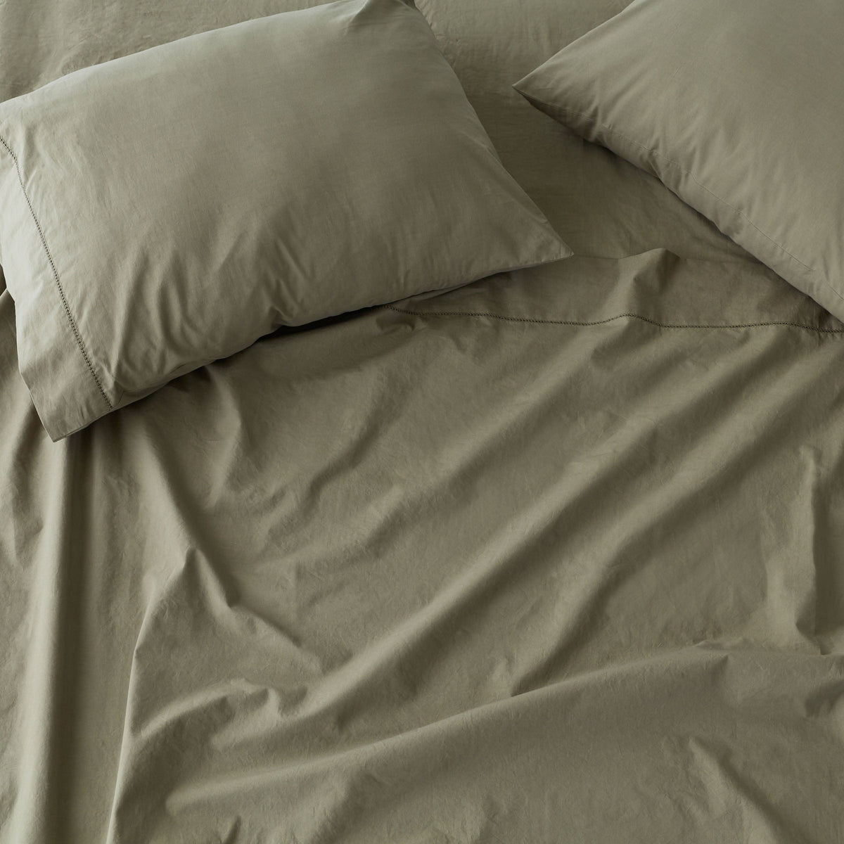 Stonewashed Organic Cotton Percale Pillowcases
