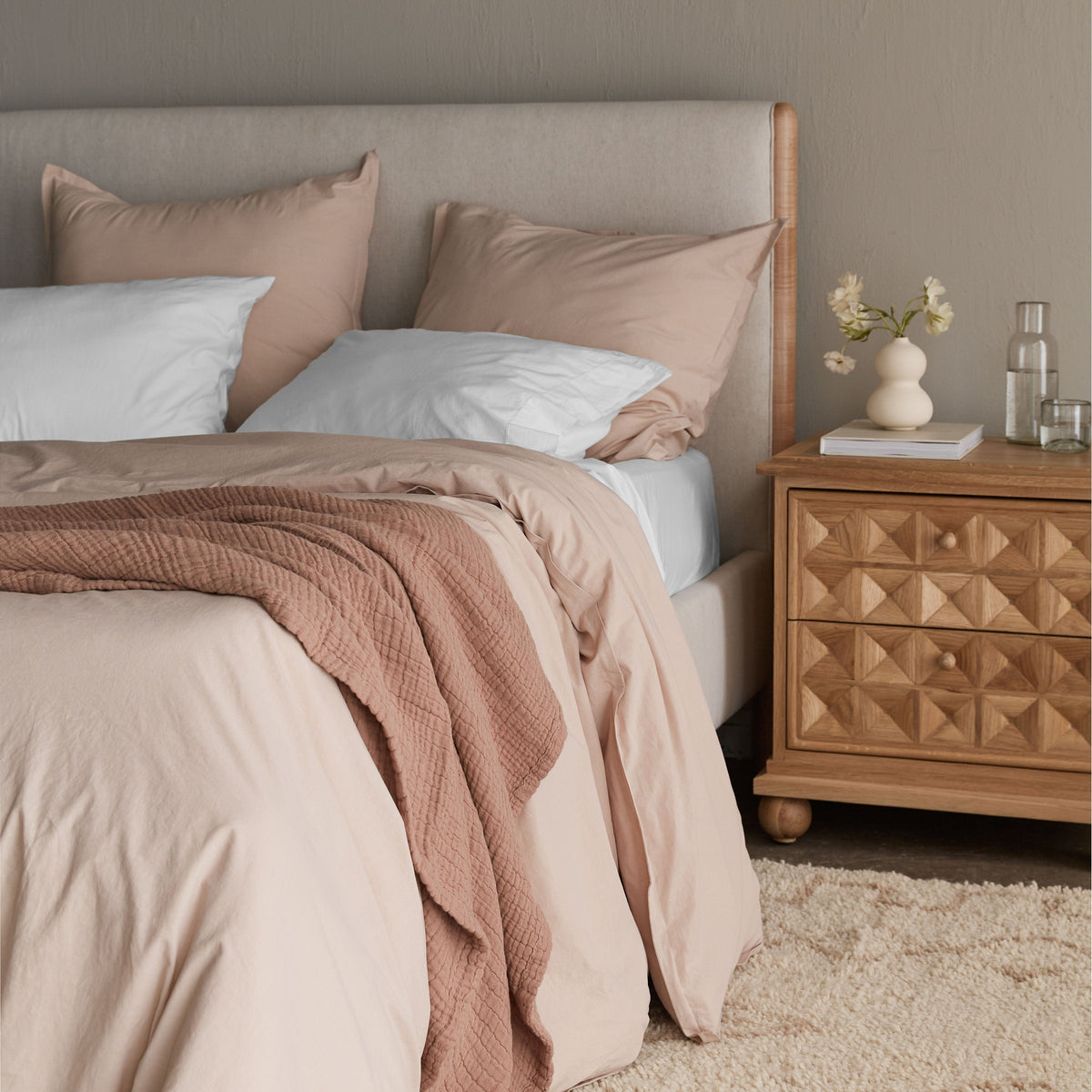 Stonewashed Organic Cotton Percale Pillowcases