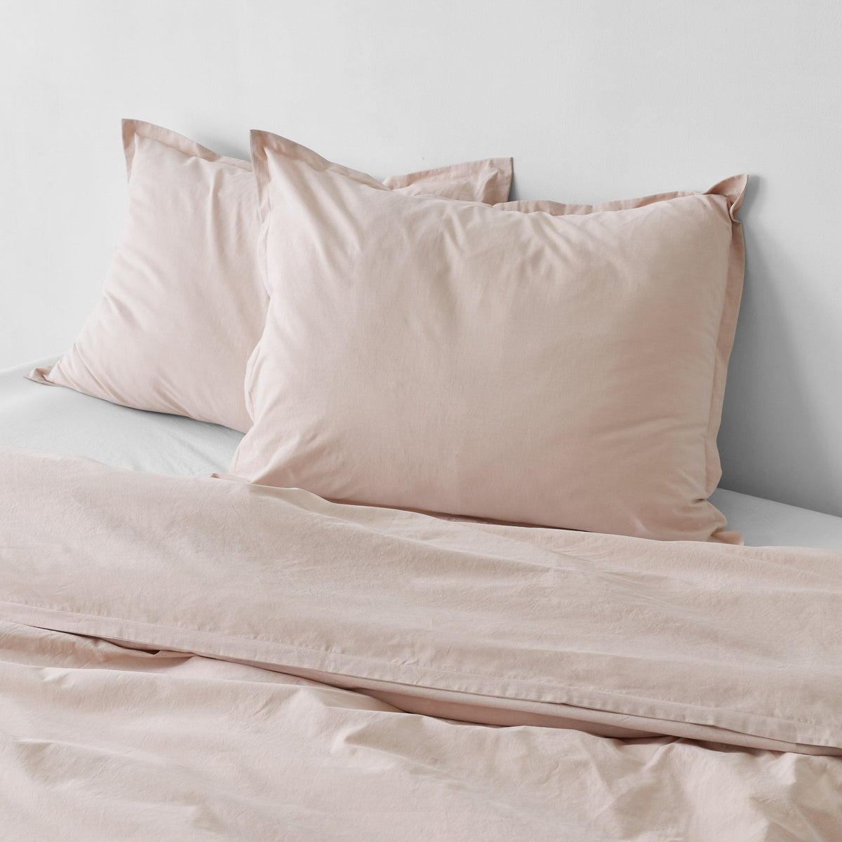 Stonewashed Organic Cotton Percale Shams