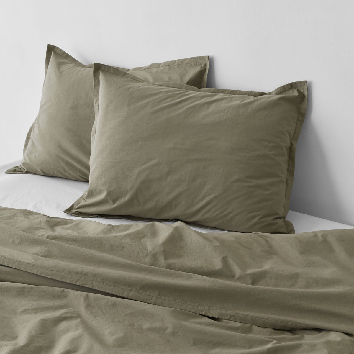 Stonewashed Organic Cotton Percale Shams