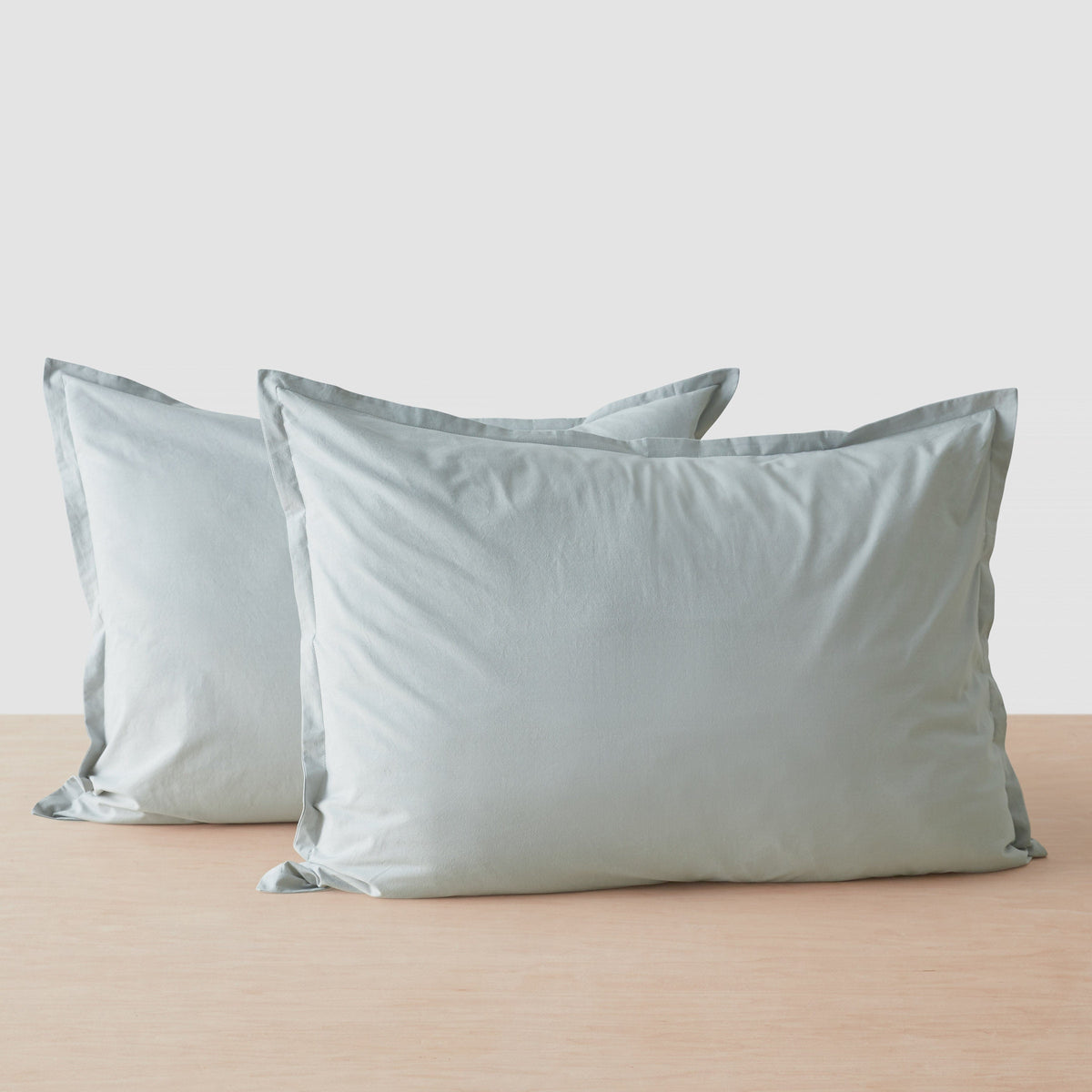 Stonewashed Organic Cotton Percale Shams