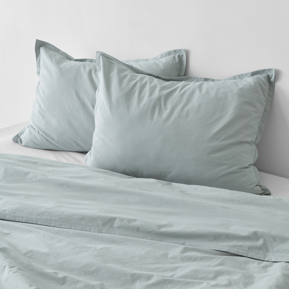 Stonewashed Organic Cotton Percale Shams