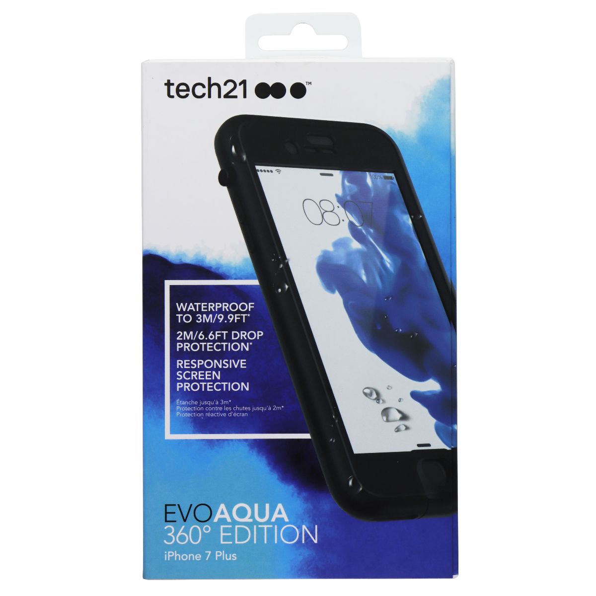 Tech21 EVOAQUA 360 Edition Case for Apple iPhone 7 Plus - Black - New