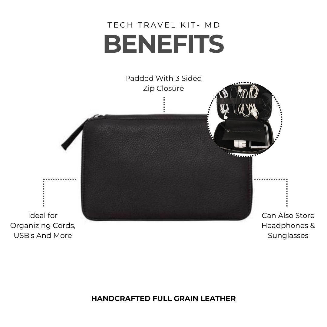 Leather Tech Travel Kit- Md