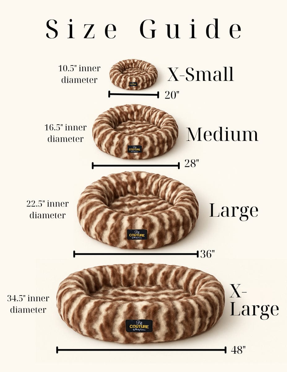 Cloudy Day Brown Pet Bed