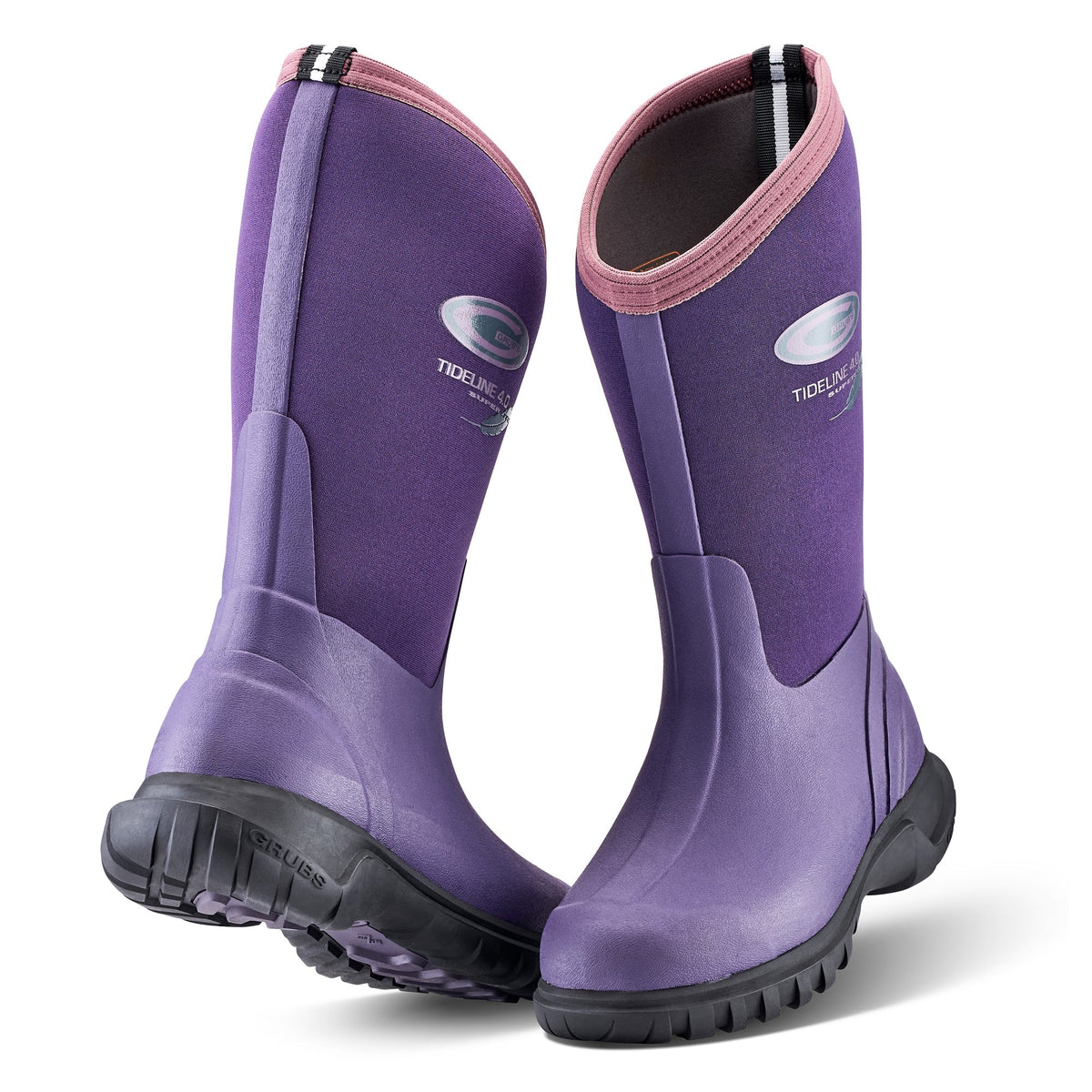 Grubs Boots Tideline Wellies Womens - Purple