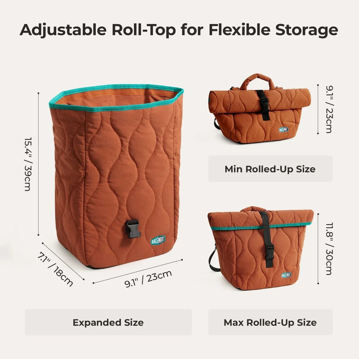 (FREE GIFT) Paz Roll Top Lunch Bag