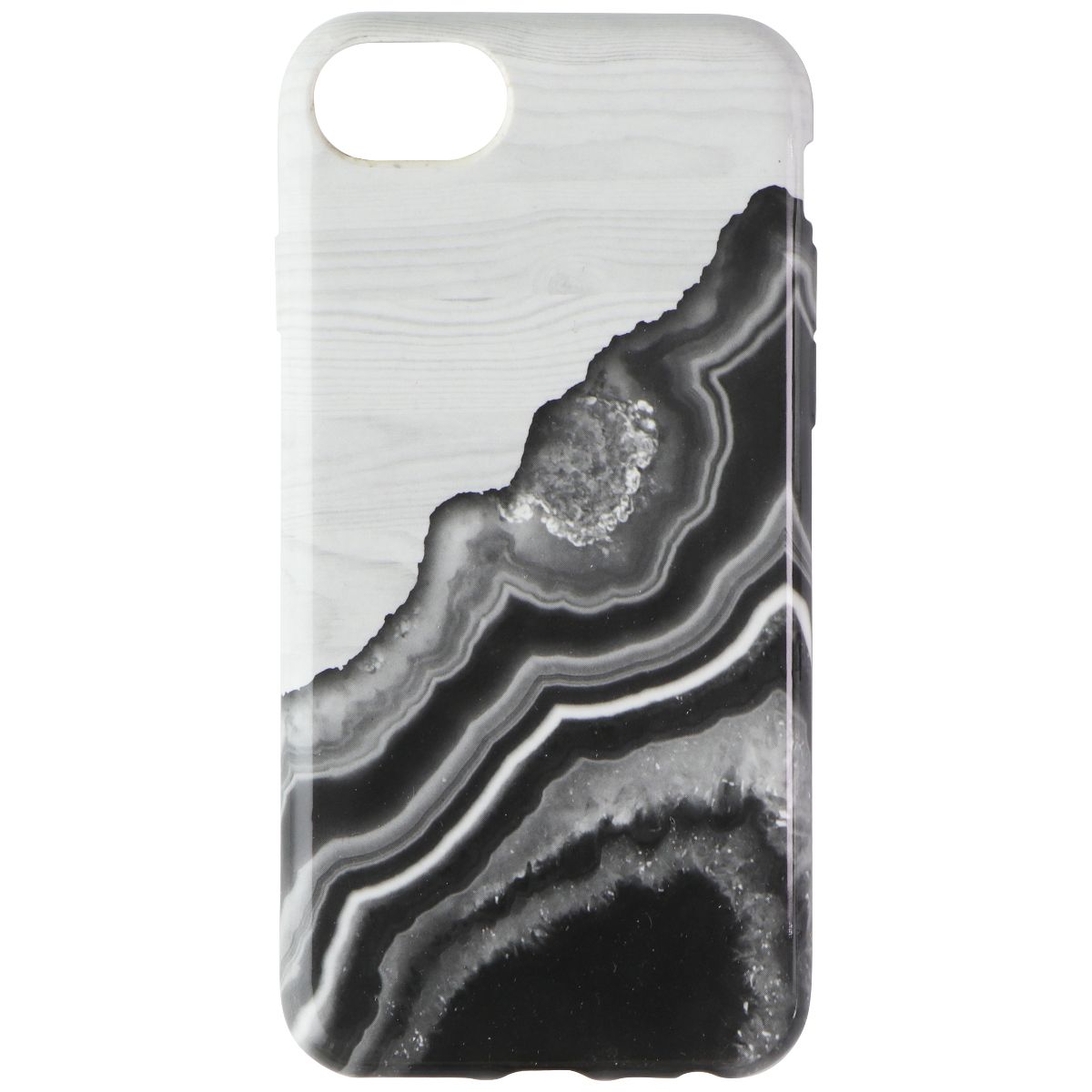 Unique London Eco-Friendly Back Case for iPhone SE (2nd Gen) 8/7/6s - Gray Geode - New