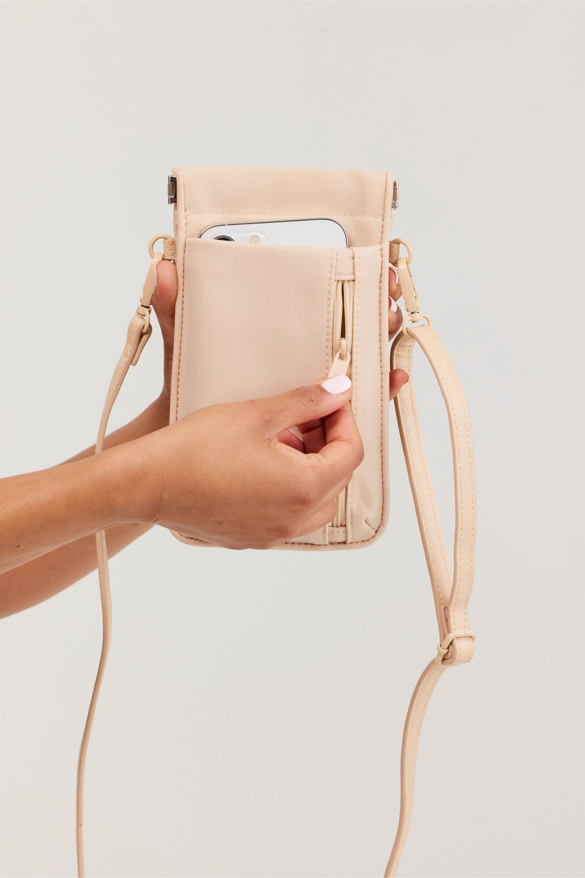 The ID Crossbody Bag in Beige