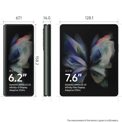Samsung Galaxy Z Fold 3 256GB 5G - Phantom Green