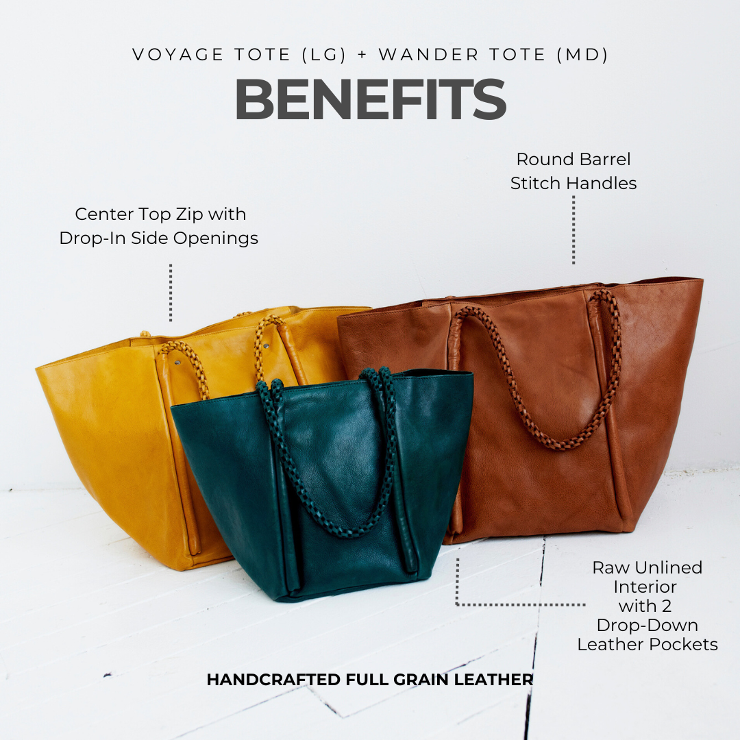 Wander Leather Tote Bag (Md)