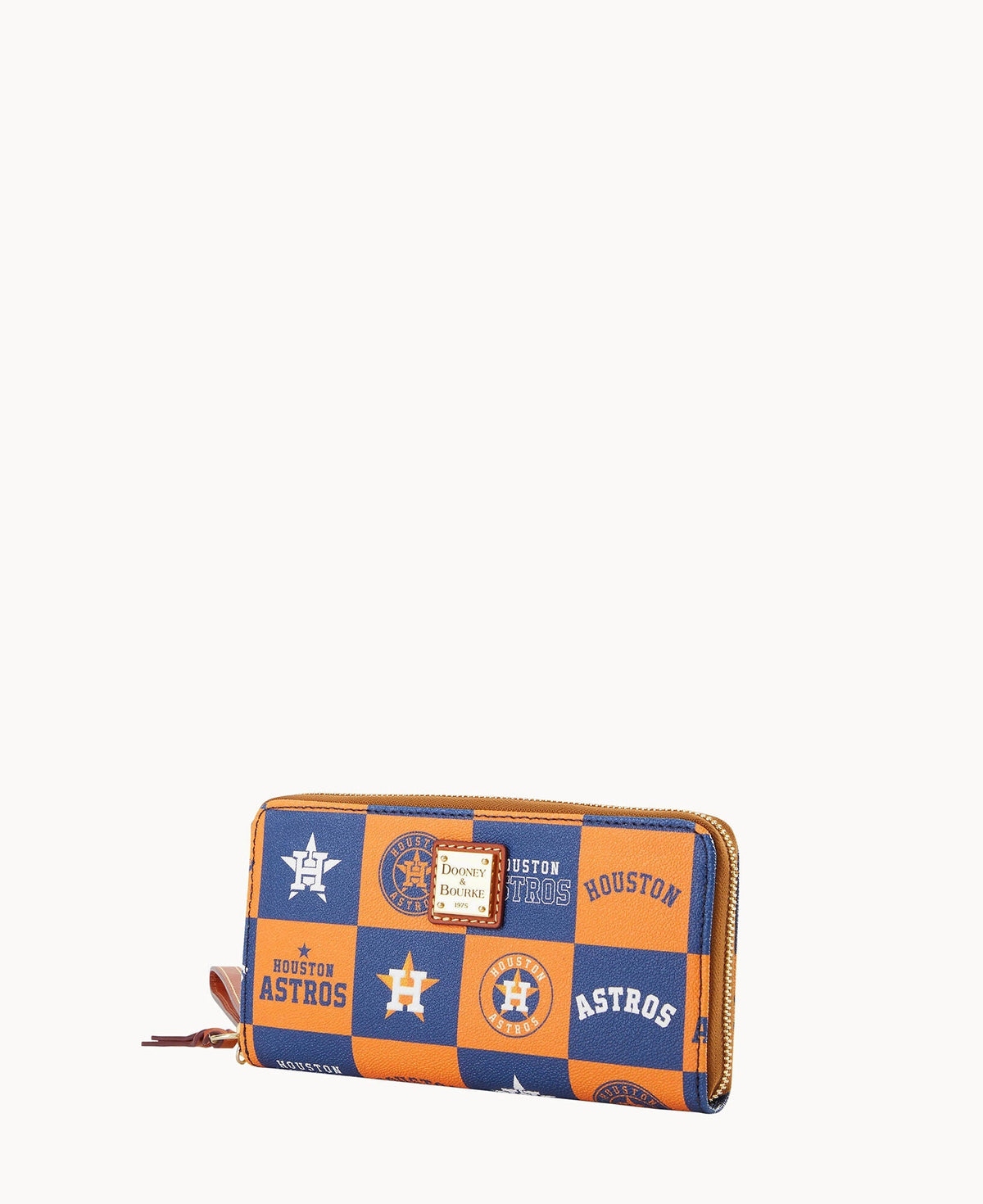 MLB Astros Large Zip Around Wristlet