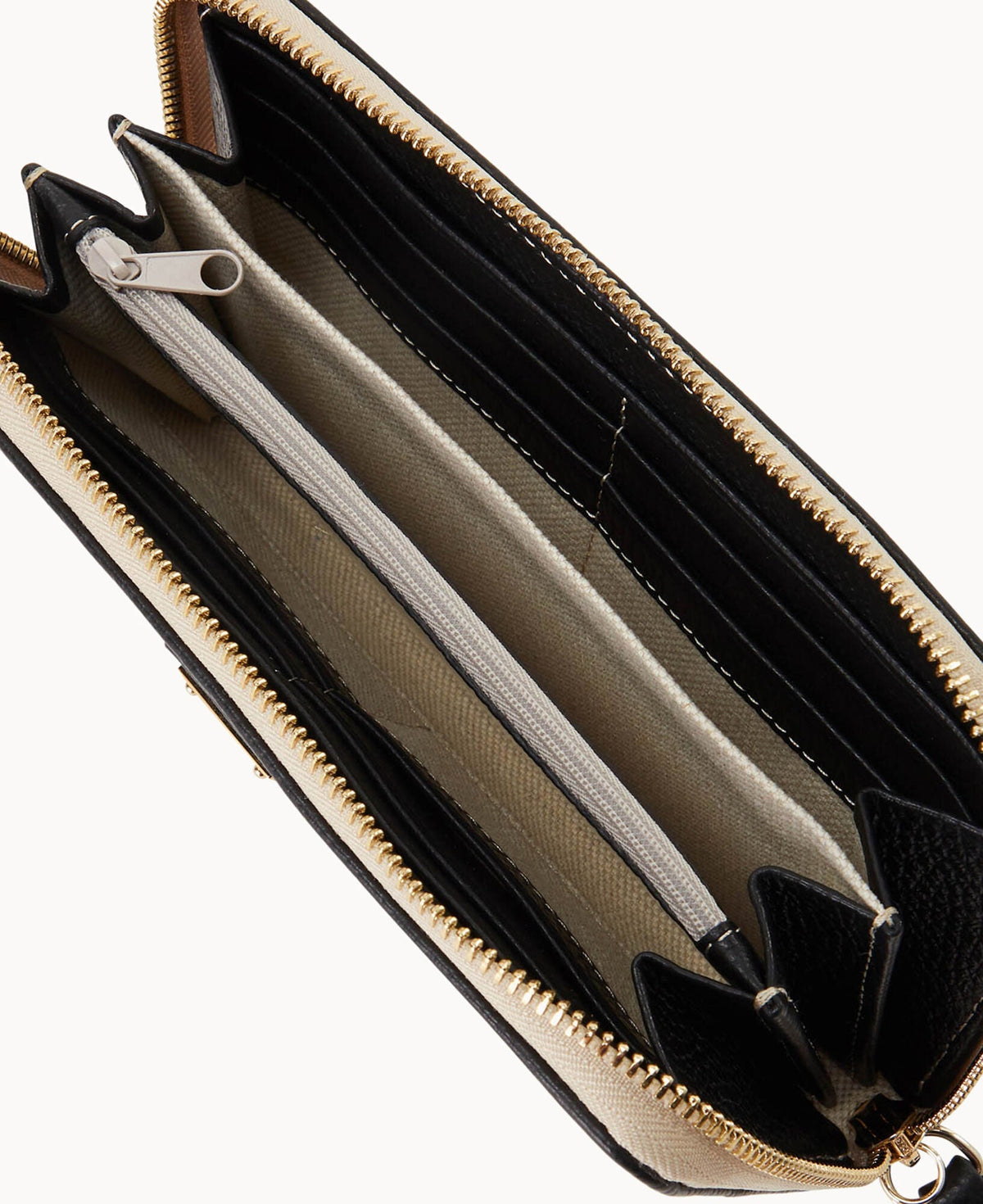 Lucca Leather Large Zip Around Wristlet