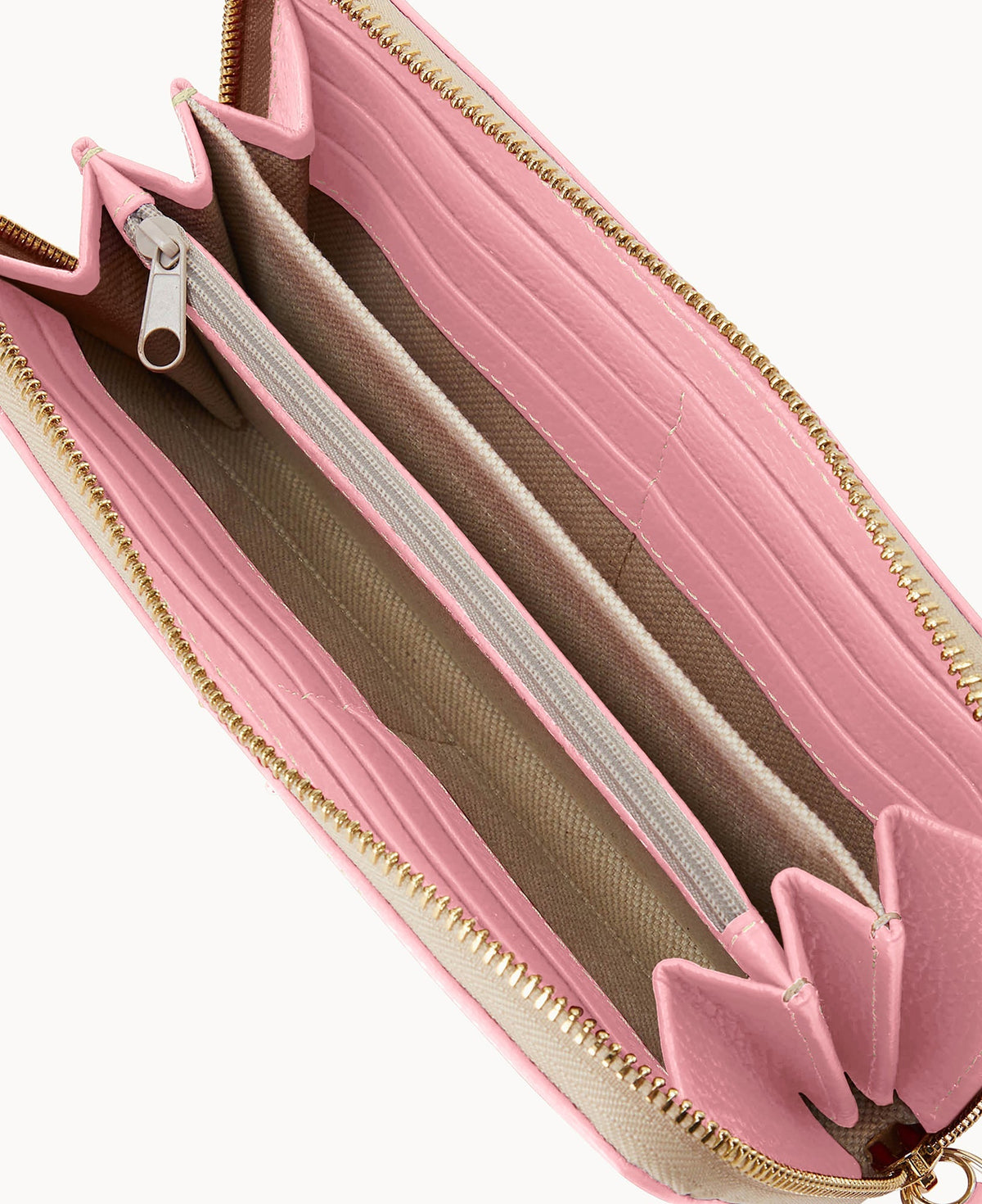 Lucca Leather Large Zip Around Wristlet