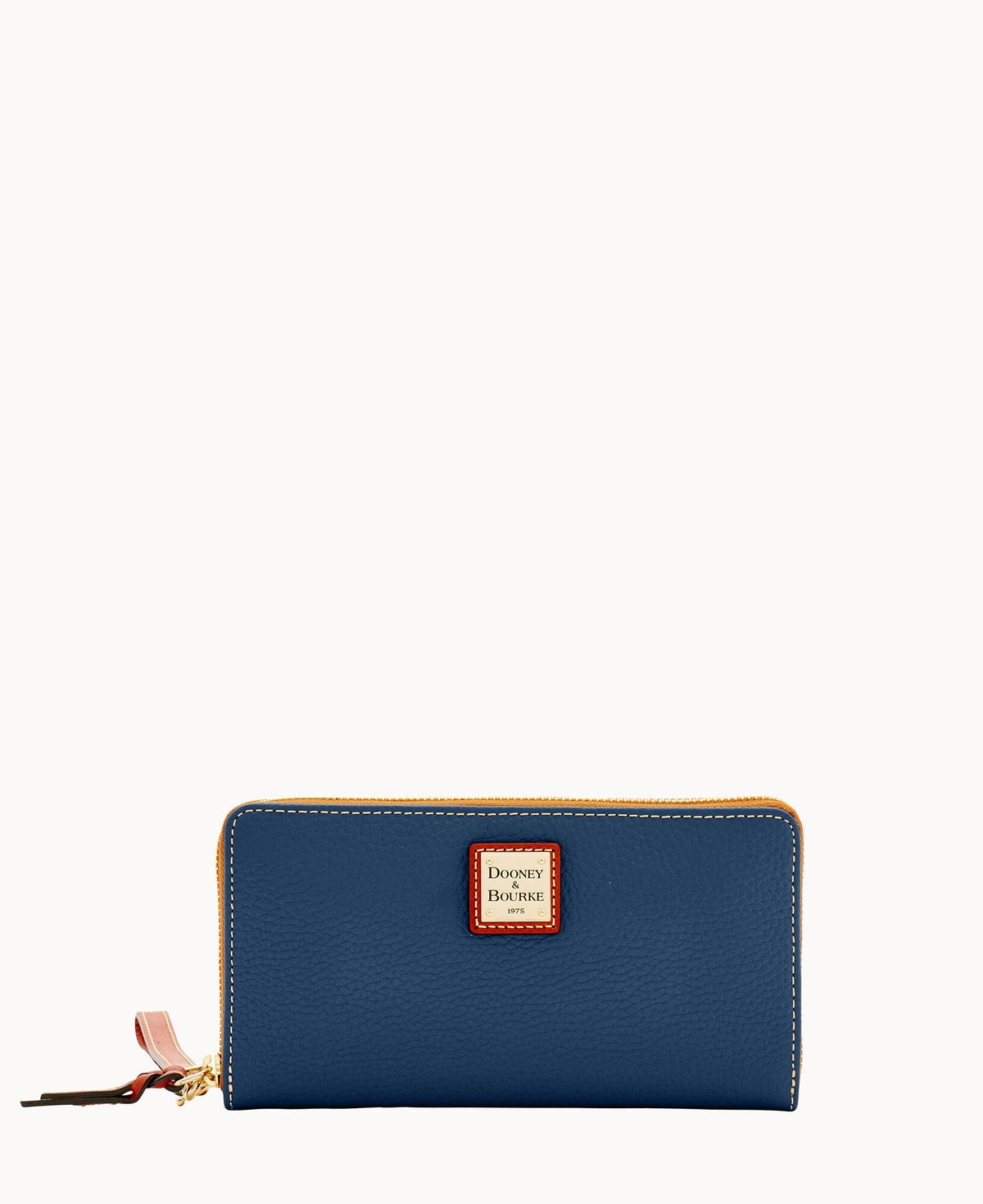 Pebble Grain Large Zip Around Wristlet
