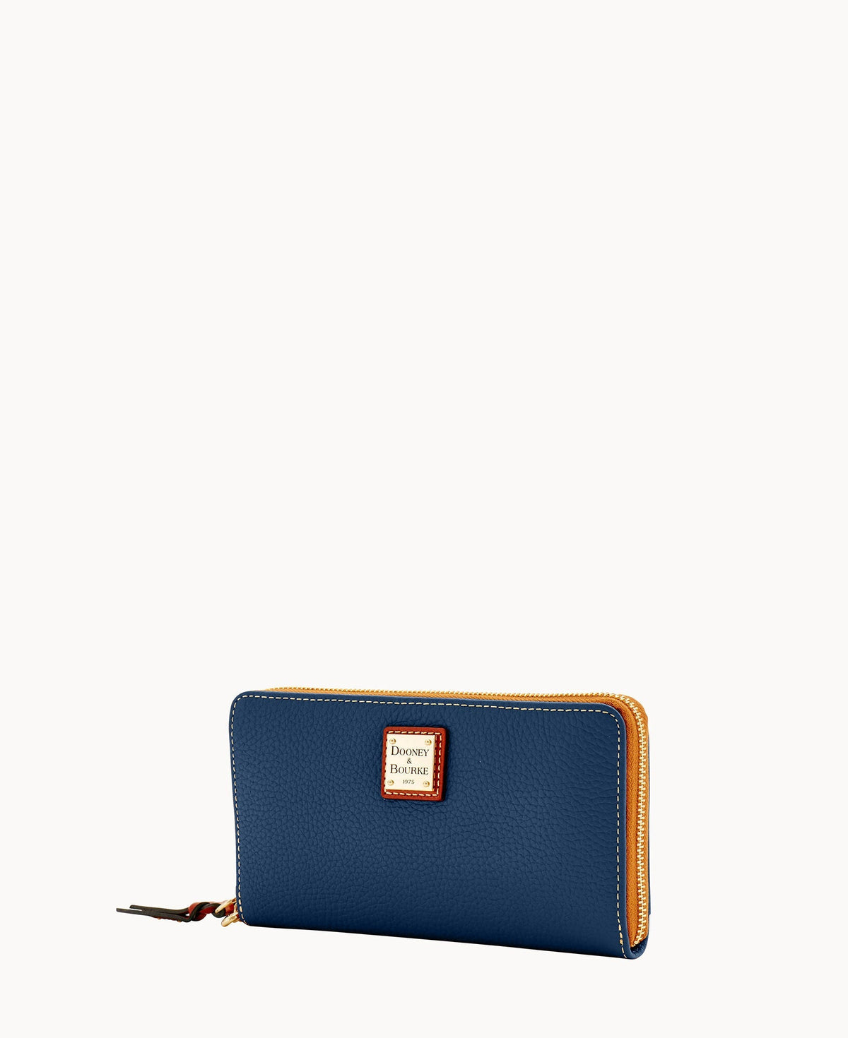 Pebble Grain Large Zip Around Wristlet