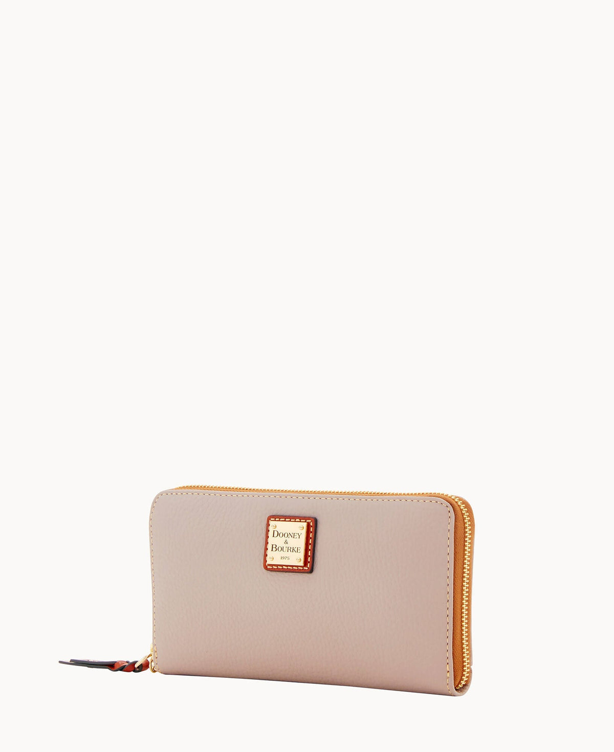 Pebble Grain Large Zip Around Wristlet