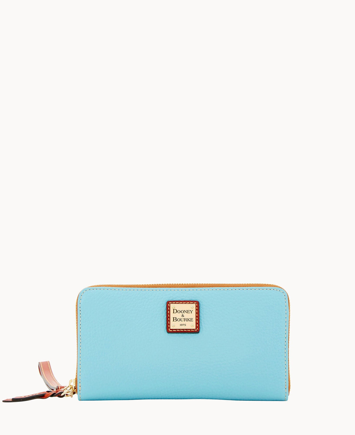Pebble Grain Large Zip Around Wristlet