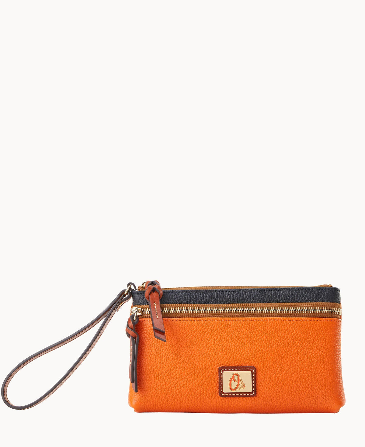 MLB Orioles Double Zip Wristlet