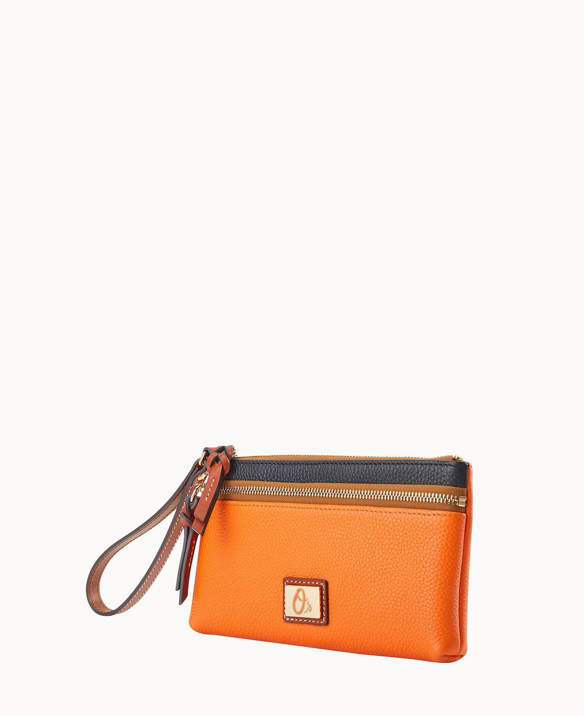 MLB Orioles Double Zip Wristlet