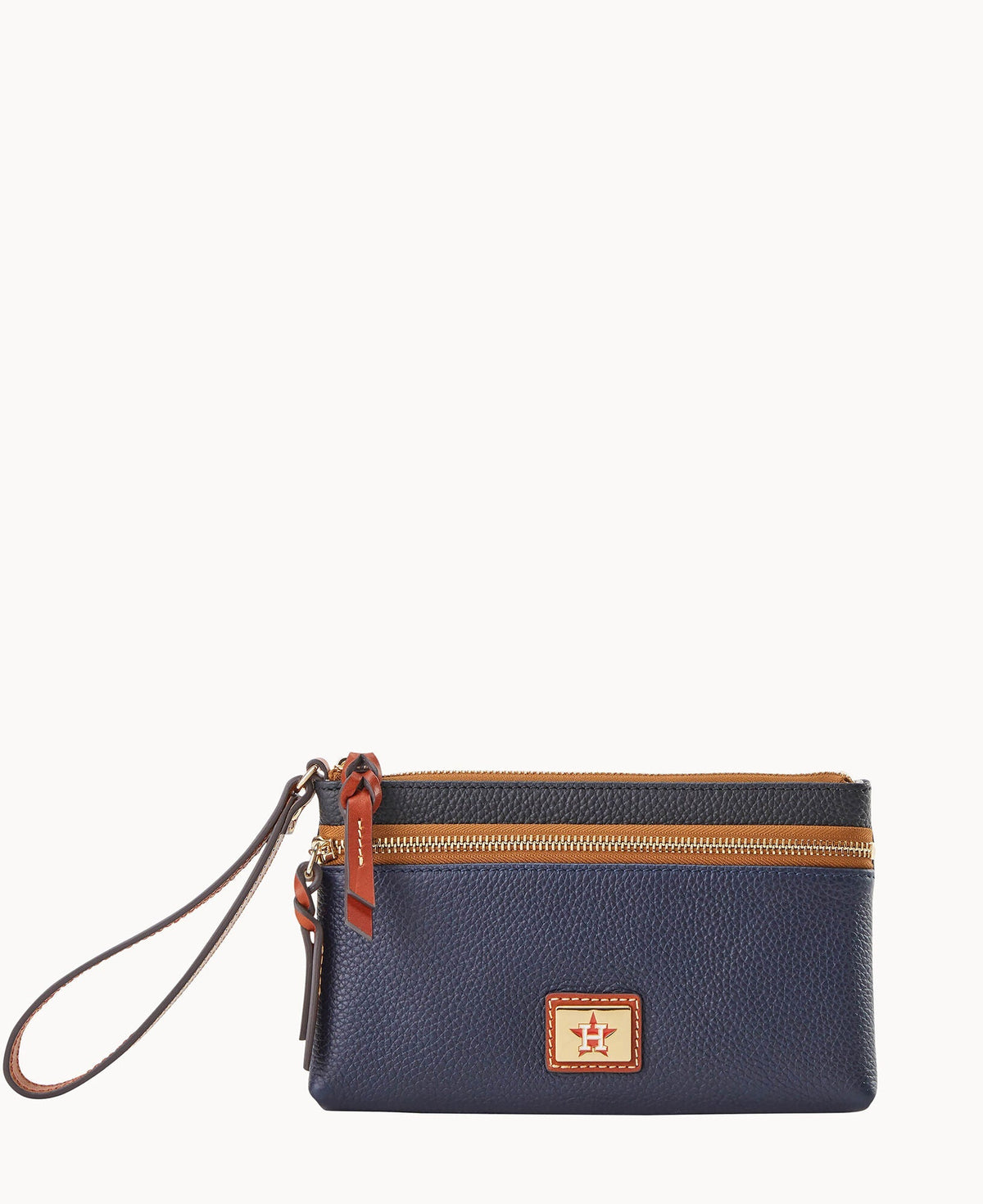 MLB Astros Double Zip Wristlet