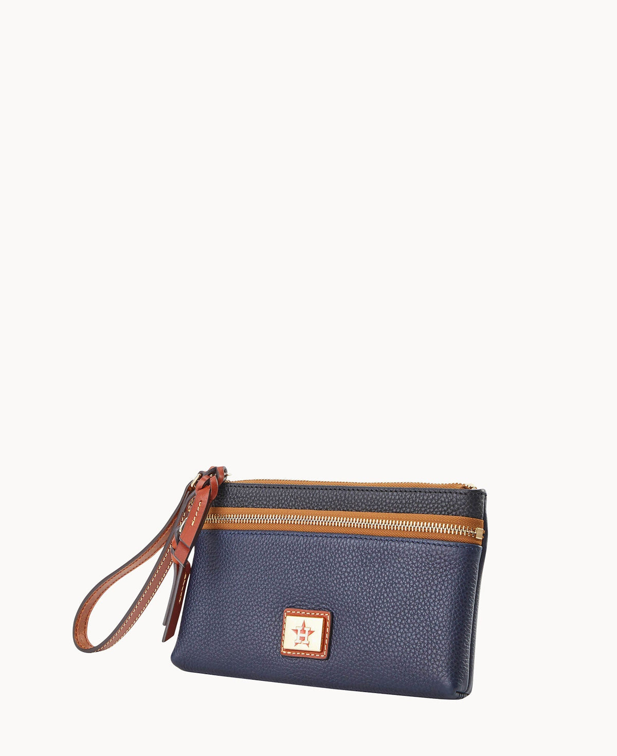 MLB Astros Double Zip Wristlet