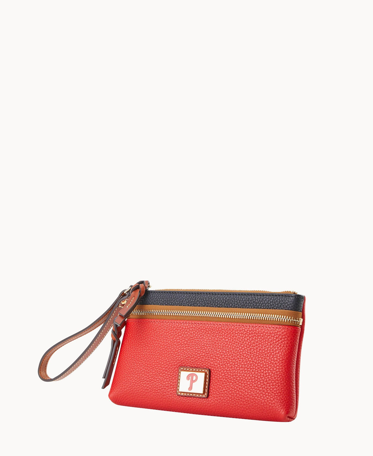 MLB Phillies Double Zip Wristlet
