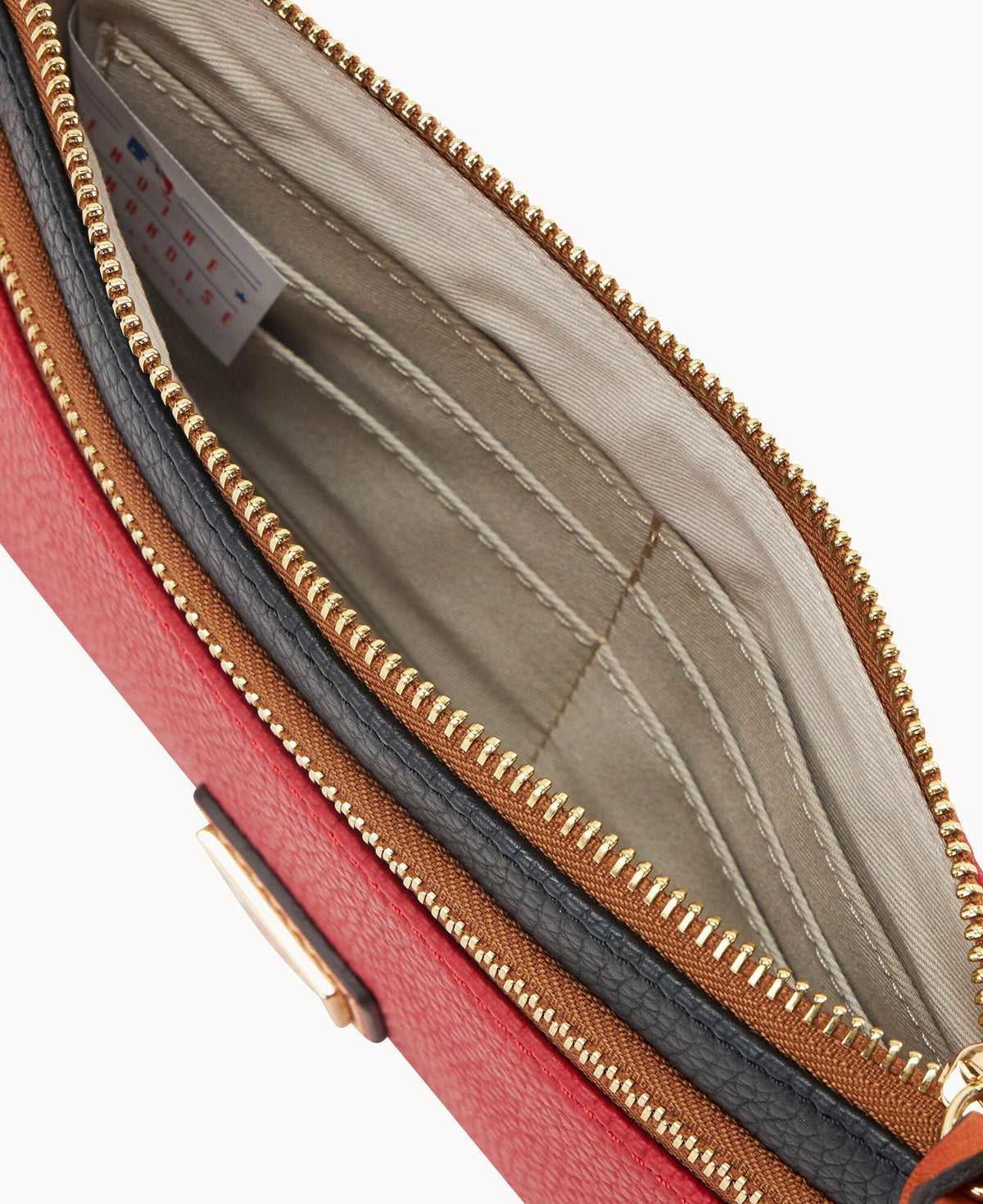 MLB Red Sox Double Zip Wristlet