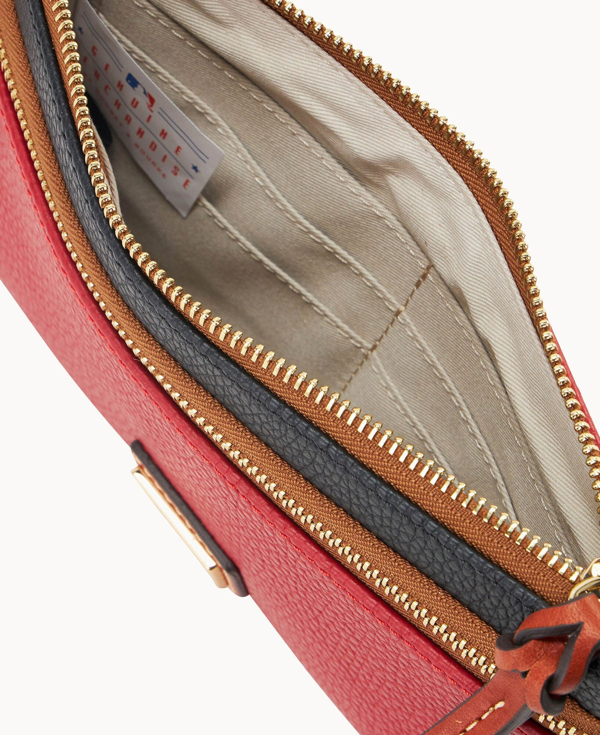 MLB Reds Double Zip Wristlet