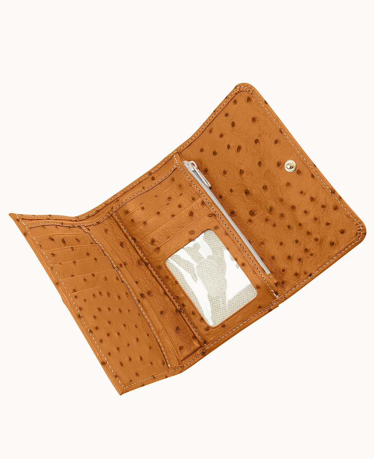 Ostrich Flap Wallet