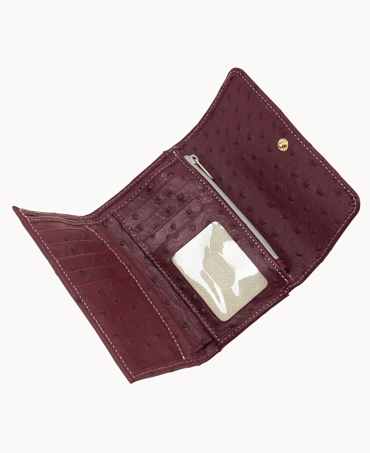 Ostrich Flap Wallet