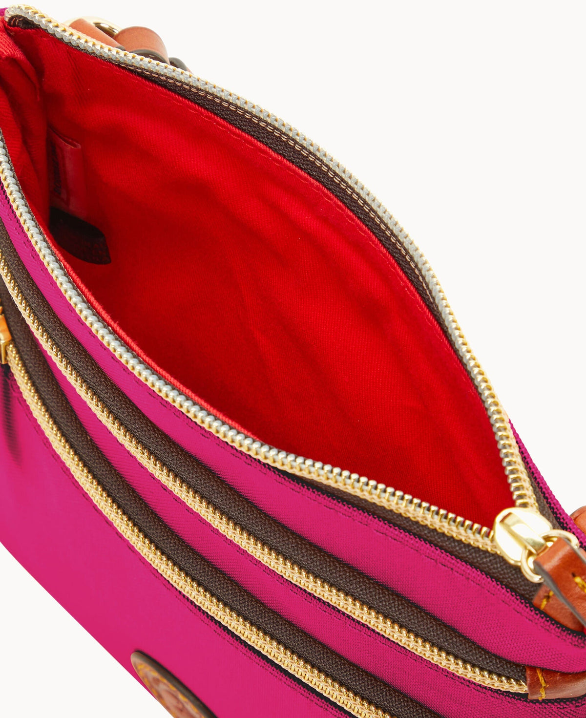 Nylon North South Triple Zip