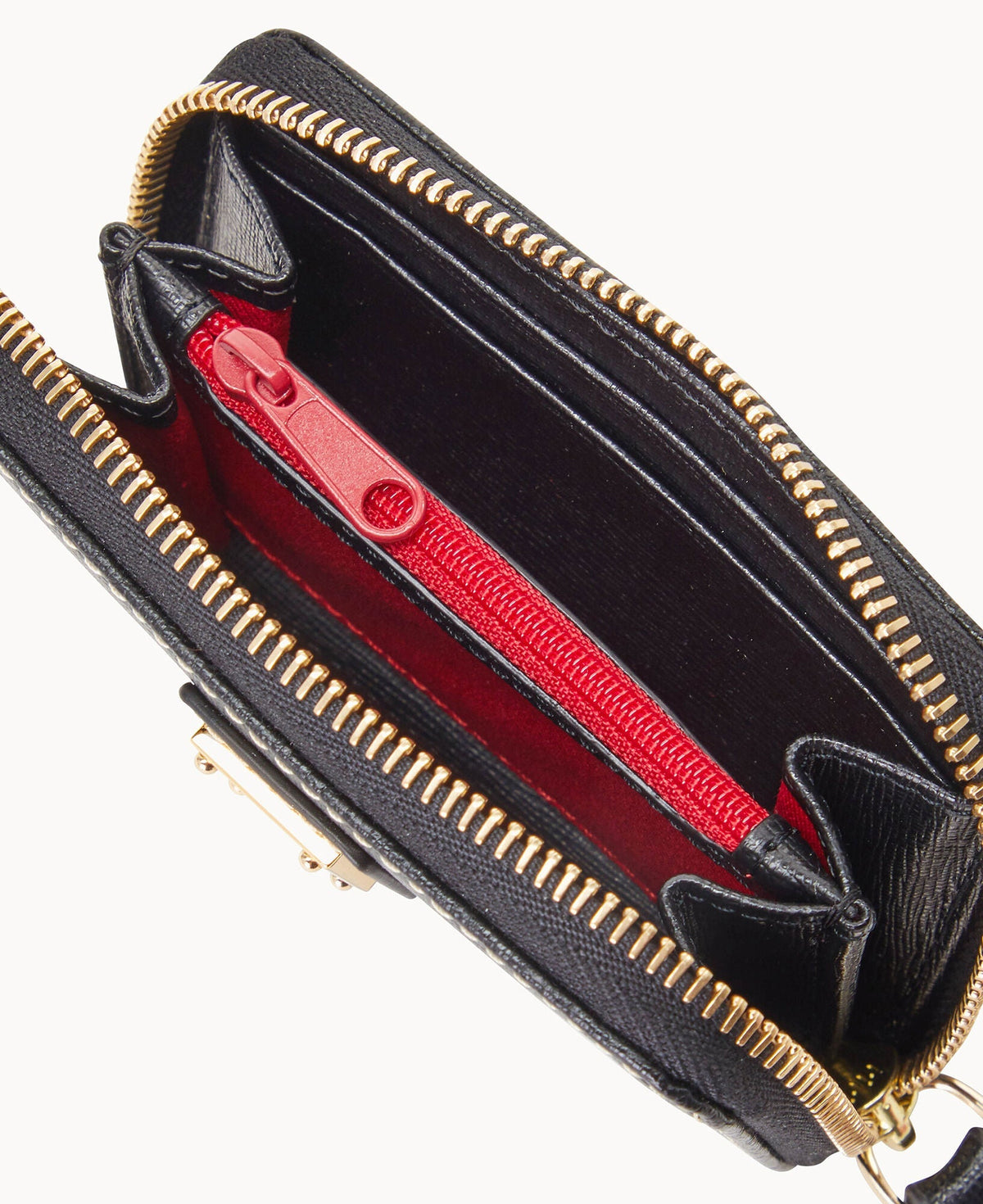 Saffiano Large Zip Around Credit Card Case