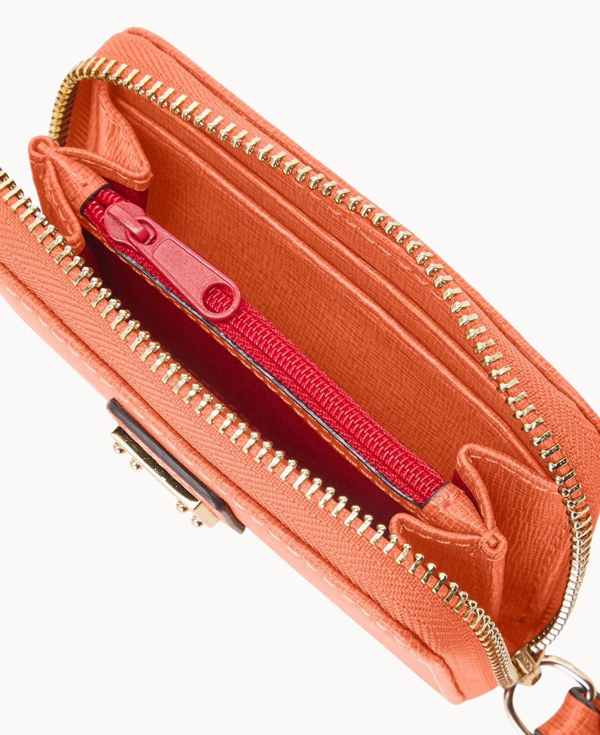 Saffiano Large Zip Around Credit Card Case