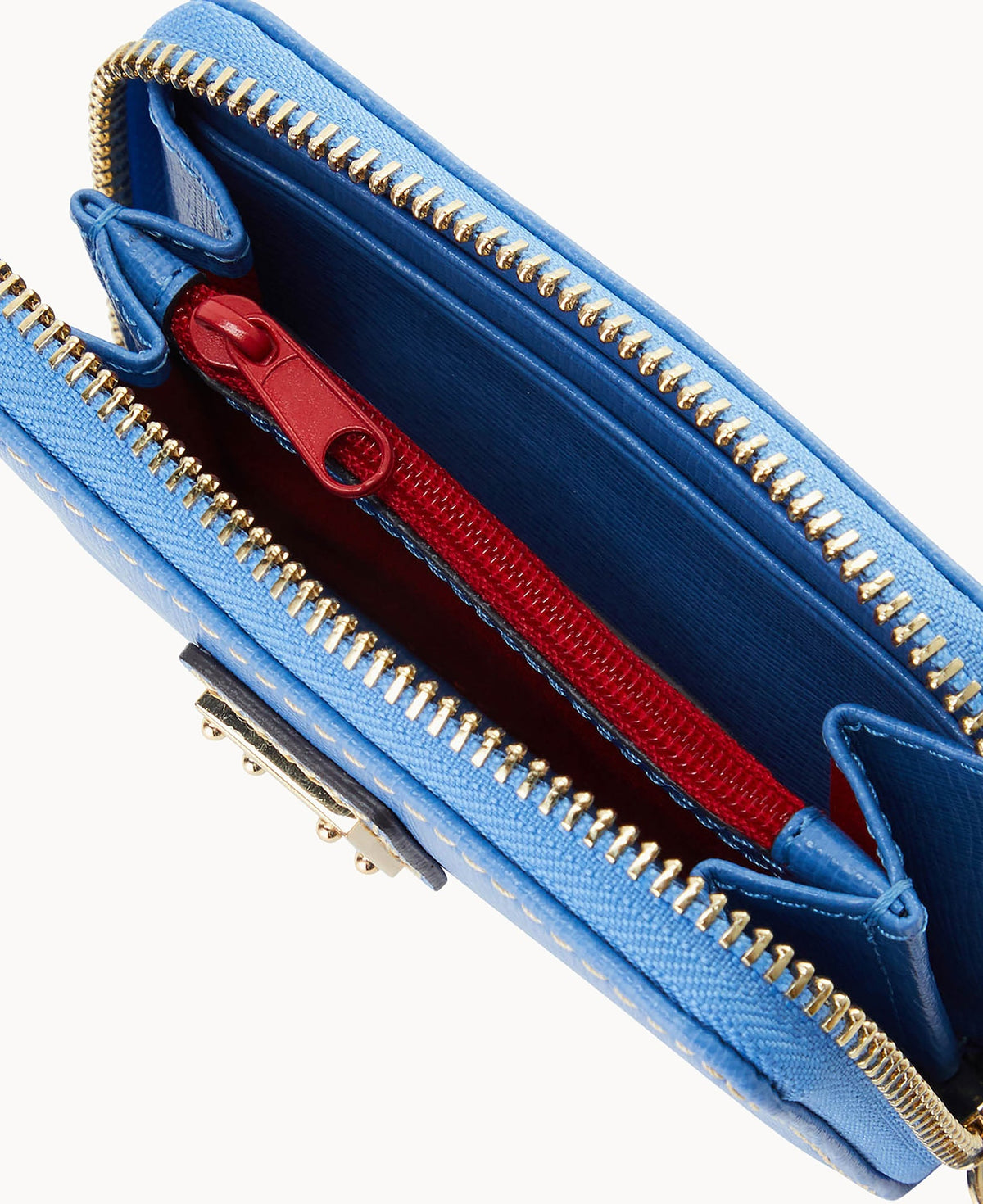 Saffiano Large Zip Around Credit Card Case