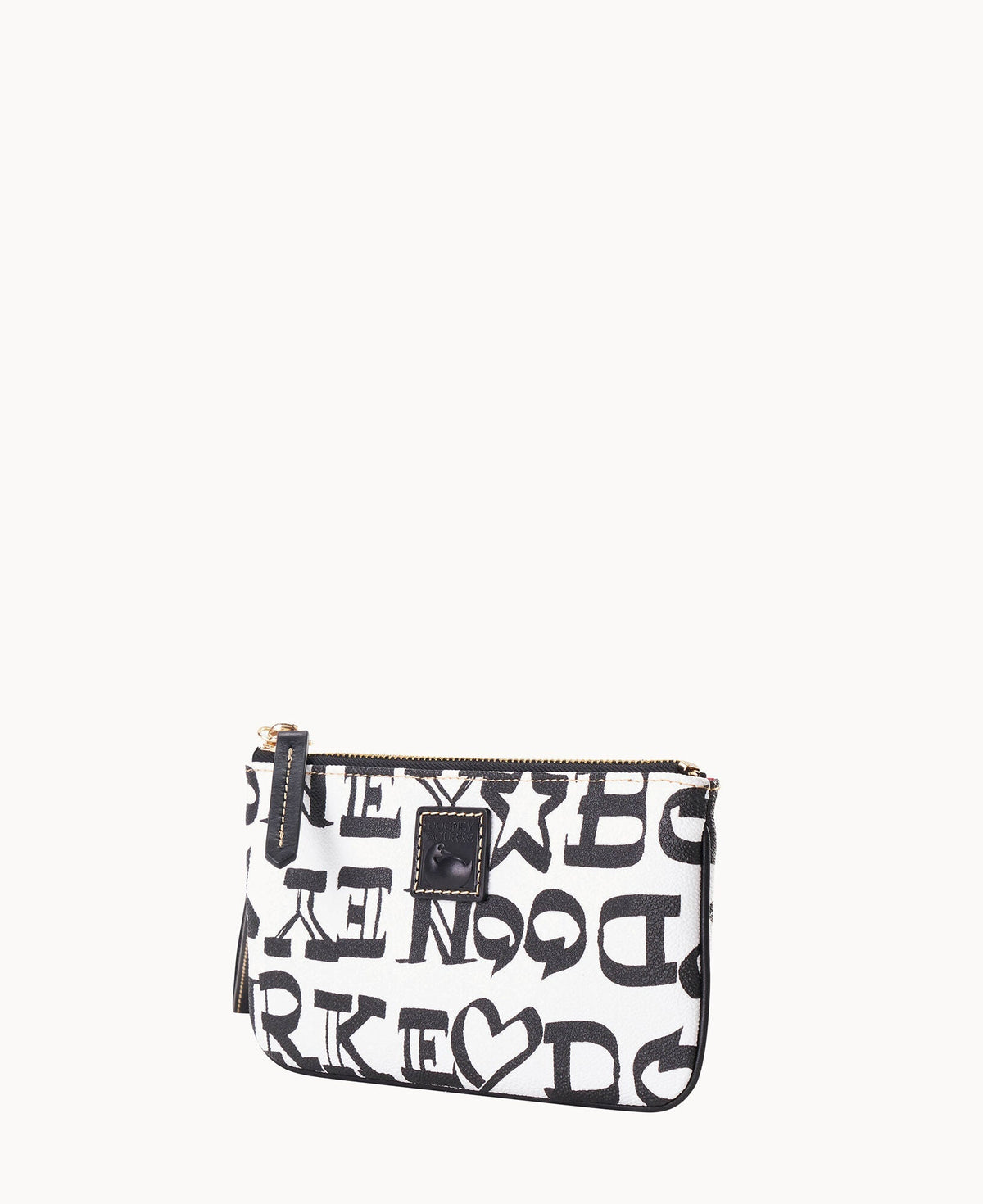 Doodle II Coated Cotton Medium Wristlet