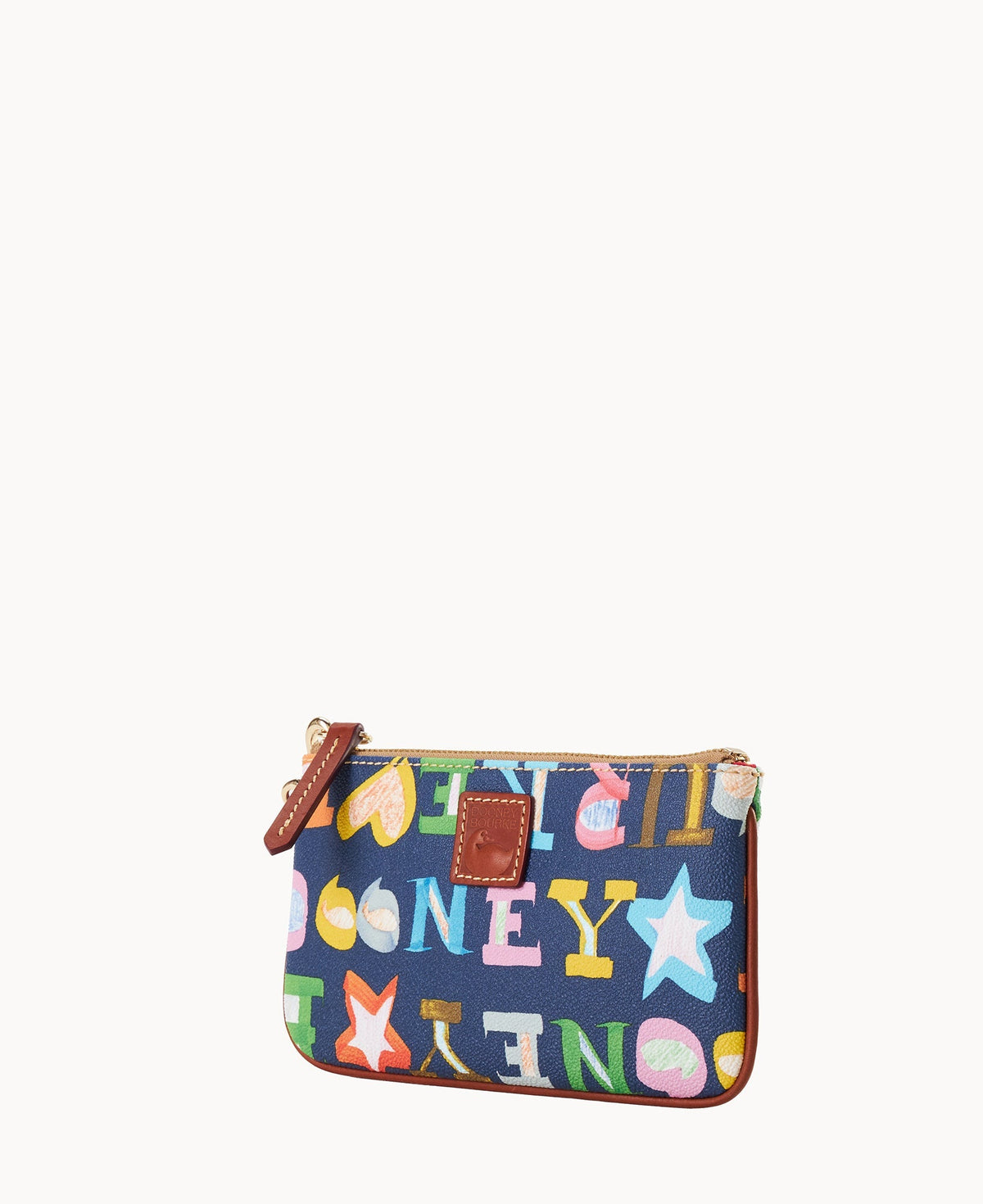 Doodle II Coated Cotton Medium Wristlet