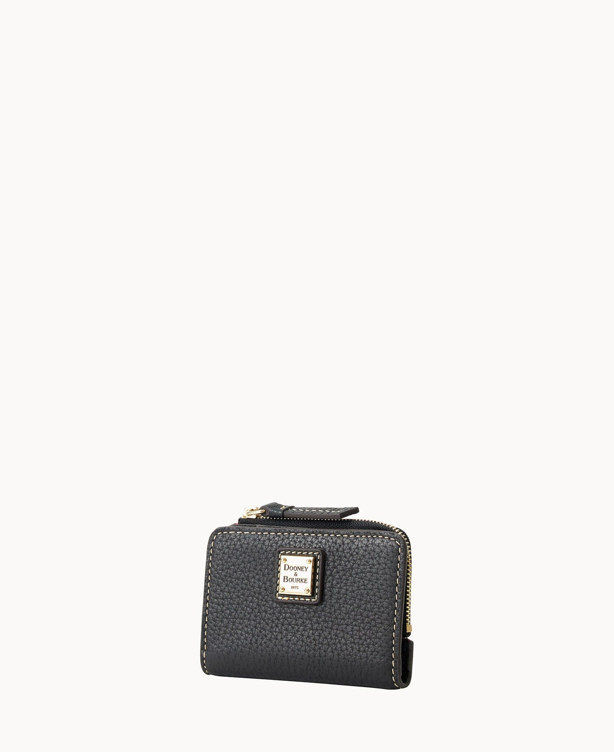 Pebble Grain Zip Credit Card Wallet 12