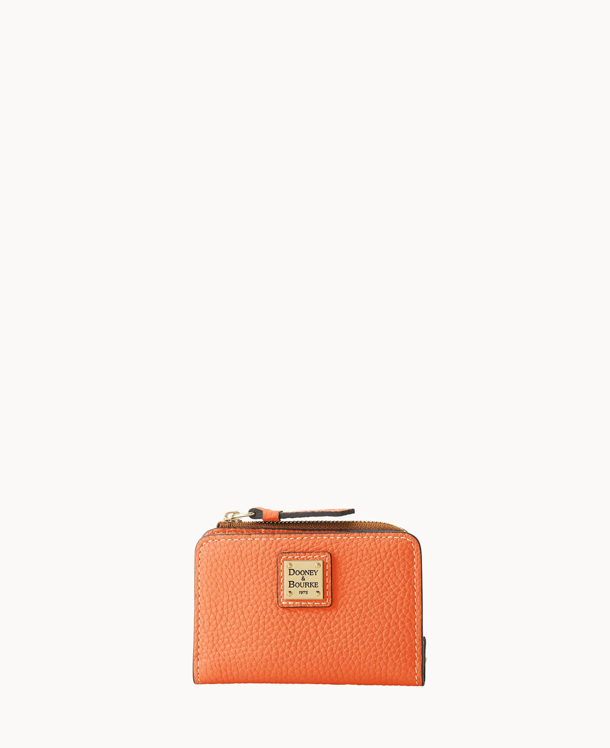 Pebble Grain Zip Credit Card Wallet 12