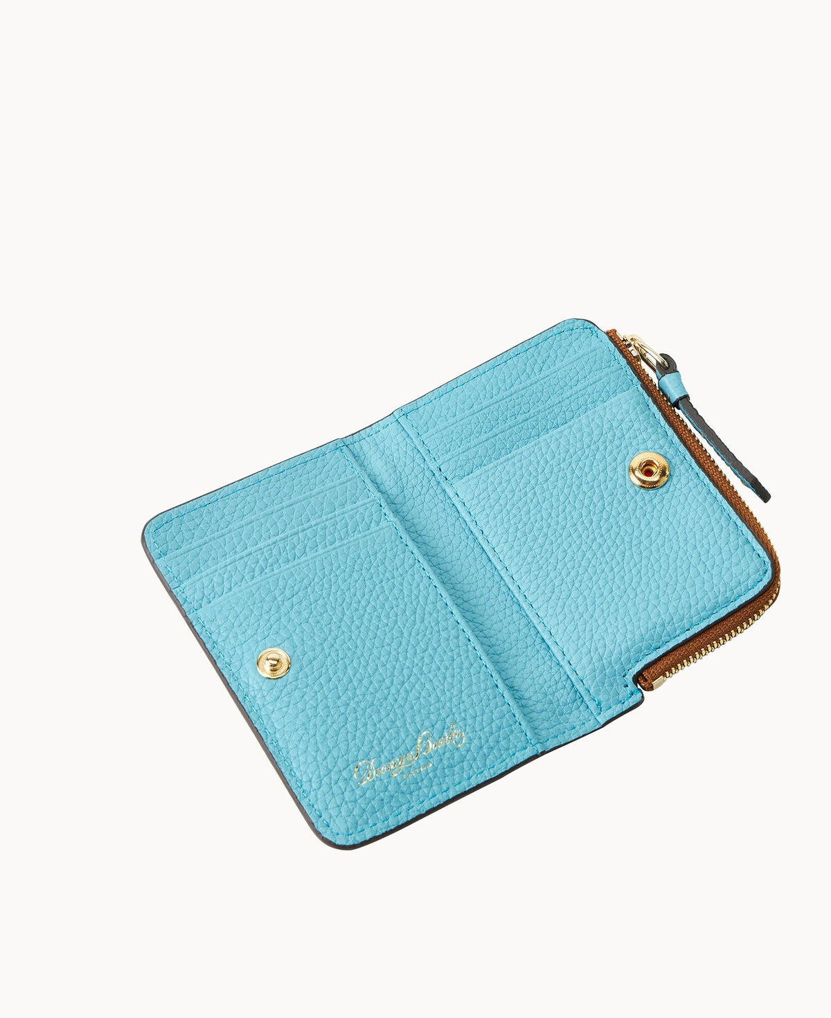 Pebble Grain Zip Credit Card Wallet 12